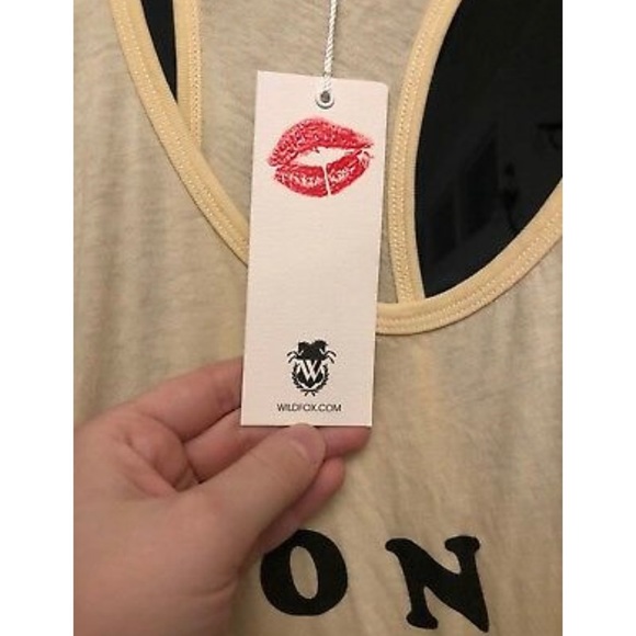 🎉HP🎉New! Wildfox Bon Voyage Graphic Racerback Tank Dress Coverup Size Large⚓️ - Picture 5 of 5